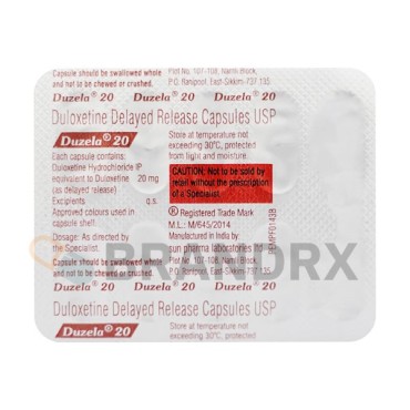 Duzela 20 mg Sun Pharmaceuticals Industries