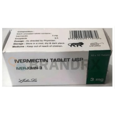 Iverjohn 3 mg Johnlee Pharmaceuticals